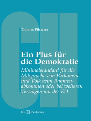 cover image of Ein Plus für die Demokratie